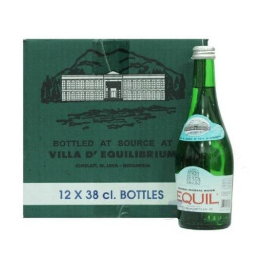 EQUIL Natural Mineral Water Air Putih 380mL x12 Botol 1 DUS (karton isi 12 botol)