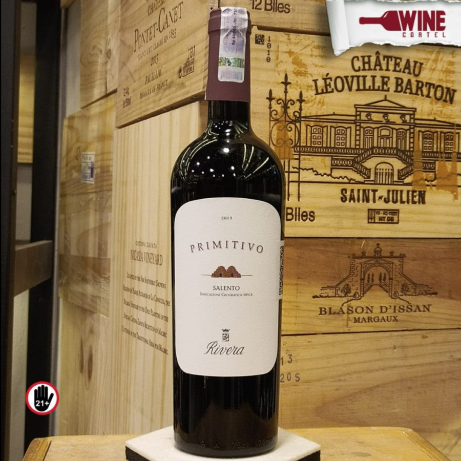 Rivera Salento Rosso Primitivo 2019 ORIGINAL REGISTERED ITALY