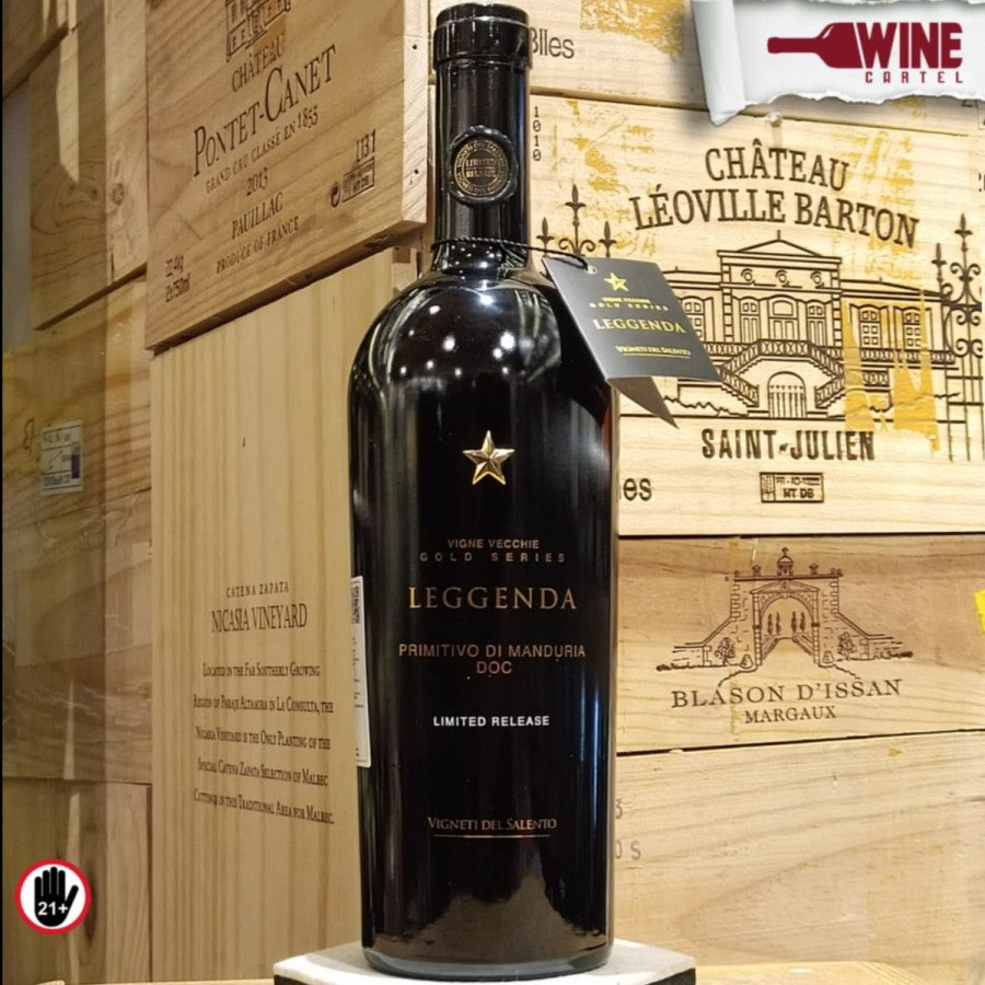 RED WINE Vigne Vecchie Leggenda Primitivo Di Manduria 750mL ITALY