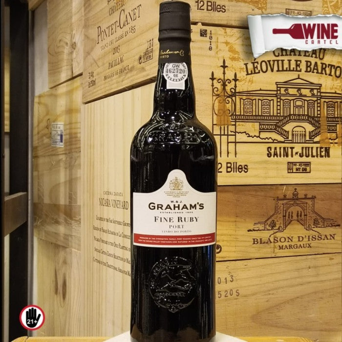 W.&J. Graham’s Fine Tawny Port Red Wine Vinho do Porto 750ML ORIGINAL PORTUGAL