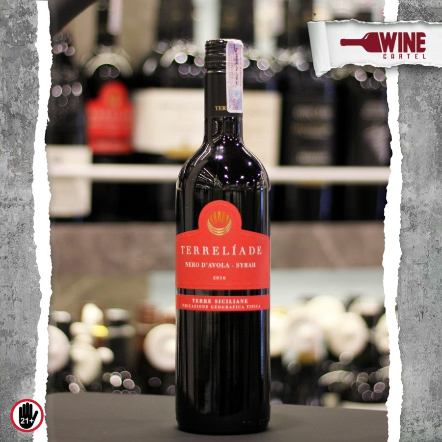 RED WINE TERRELIADE Nero d'Avola Syrah 750ml ITALY