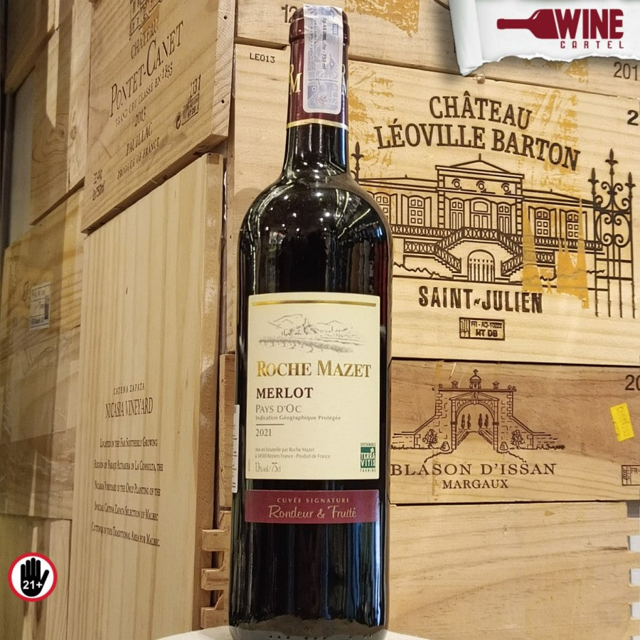 RED WINE Roche Mazet - Merlot 750ml FRANCE