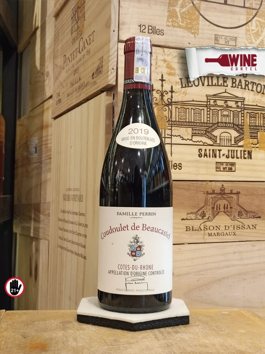RED WINE Cotes du Rhone Rouge Coudoulet de Beaucastel Perrin 750mL FRANCE
