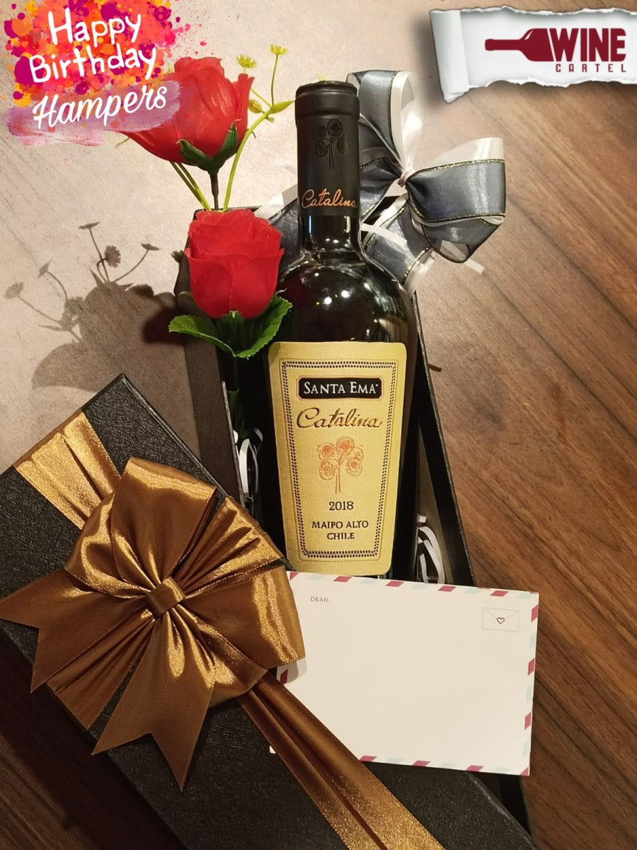 BIRTHDAY HAMPERS GIFT Santa Ema Catalina 2018 Maipo Alto Chile 750mL CHILE