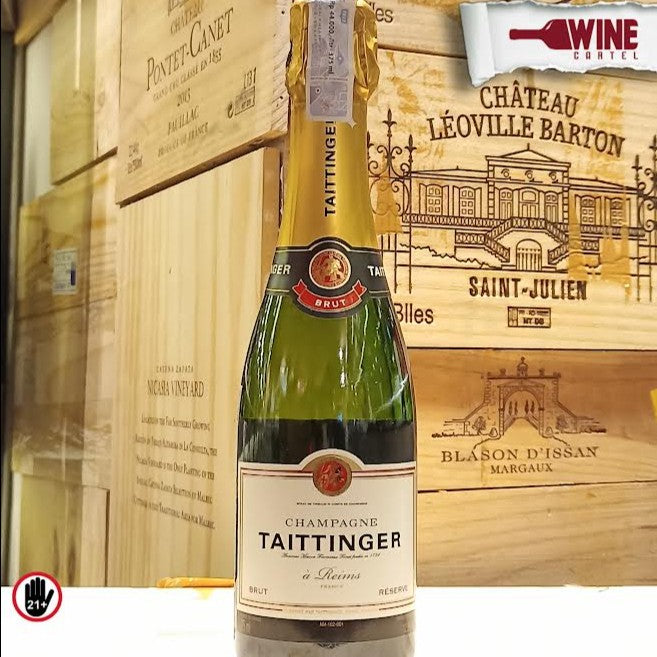CHAMPAGNE Taittinger Reims Reserve Brut NV Half Bottle 375mL FRANCE