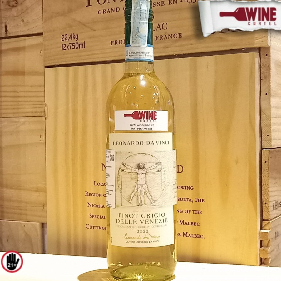 WHITE WINE Leonardo Da Vinci Pinot Grigio Delle Venezie 750mL ITALY