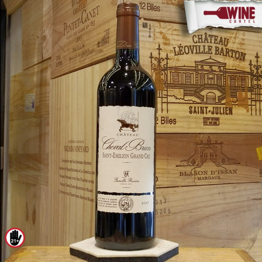 RED WINE Chateau Cheval Brun Saint Emilion Grand Cru 750ML FRANCE