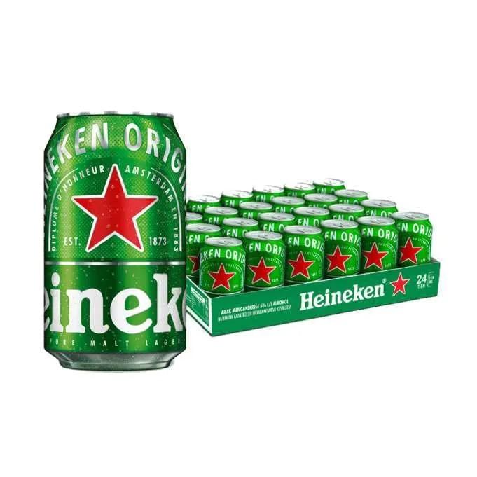 1 KRAT BIR Heineken Kaleng Can Beer Pure Malt Lager 24 Cans x320ml