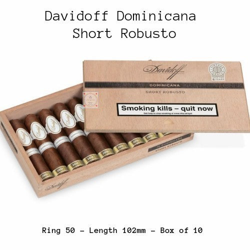 CIGAR Davidoff Dominicana Short Robusto - Box of 10 cerutu Cuban Cigar