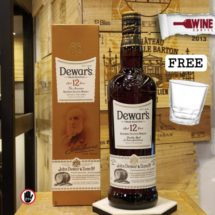 WHISKY DEWAR'S Dewars 12 Year Old Blended Scotch Whisky Dewars 750ml SCOTLAND