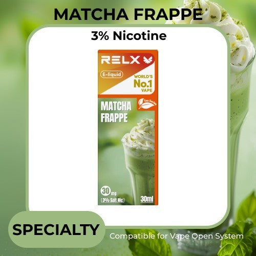 RELX ELiquid / Liquid Pod Vape Saltnic Refill 30ml - Matcha Frappe