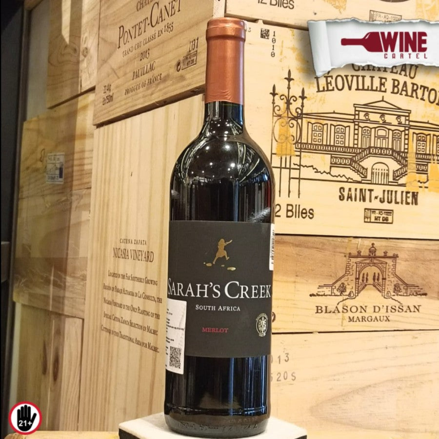 RED WINE Sarah Creek Merlot Black Label 750mL SOUTH AFRICA
