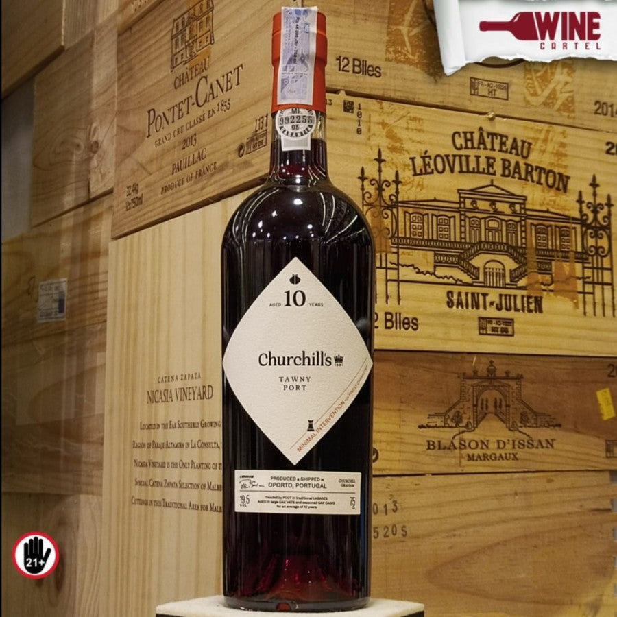 PORT WINE Churchill's 10 Years Old Tawny Port Wine 750ml PORTUGAL