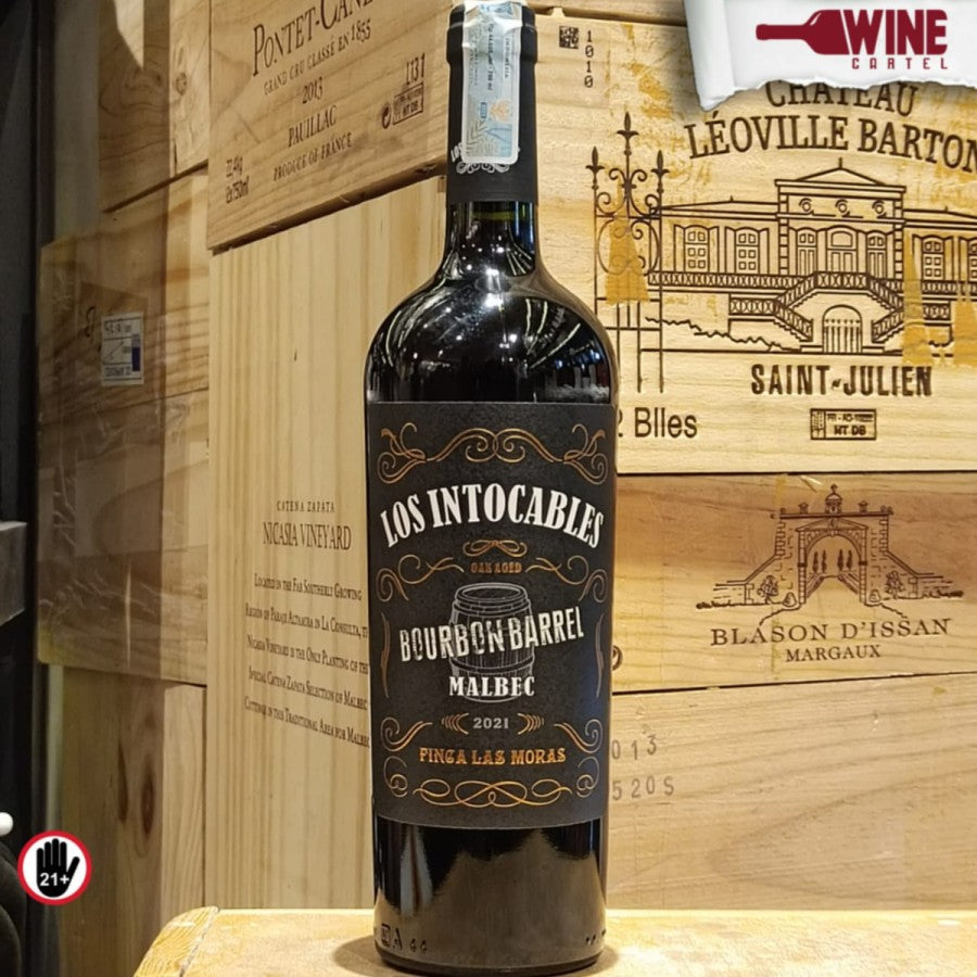 RED WINE Los Intocables Oak Aged Bourbon Barrel Malbec 750mL ARGENTINA