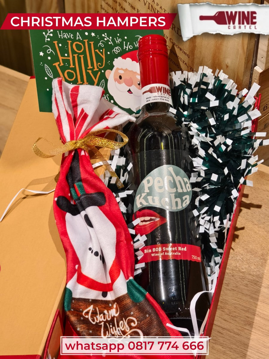 CHRISTMAS HAMPERS Pecha Kucha Bin 808 Sweet Red Wine 750mL AUSTRALIA