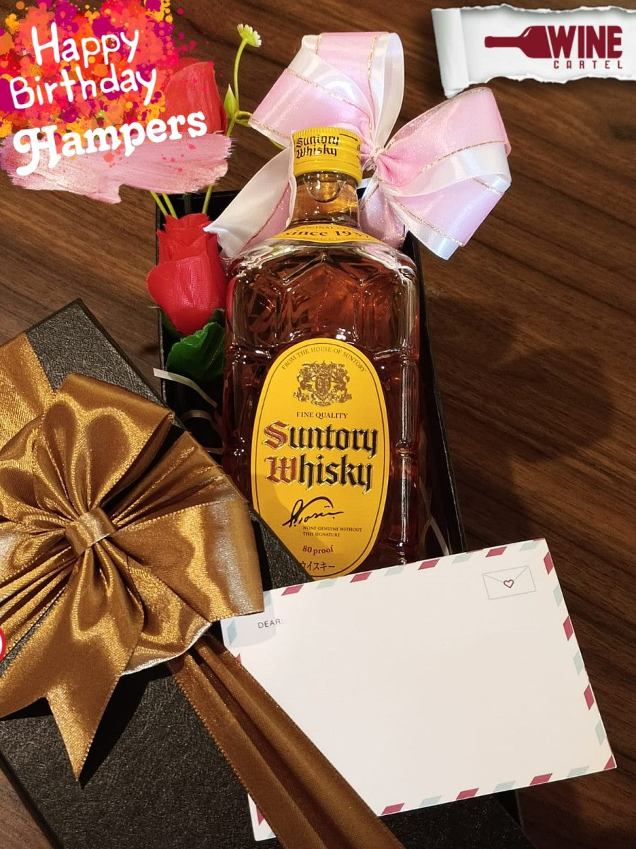 HAMPERS Gift SET Birthday Suntory Kakubin WHISKY 700ML JEPANG