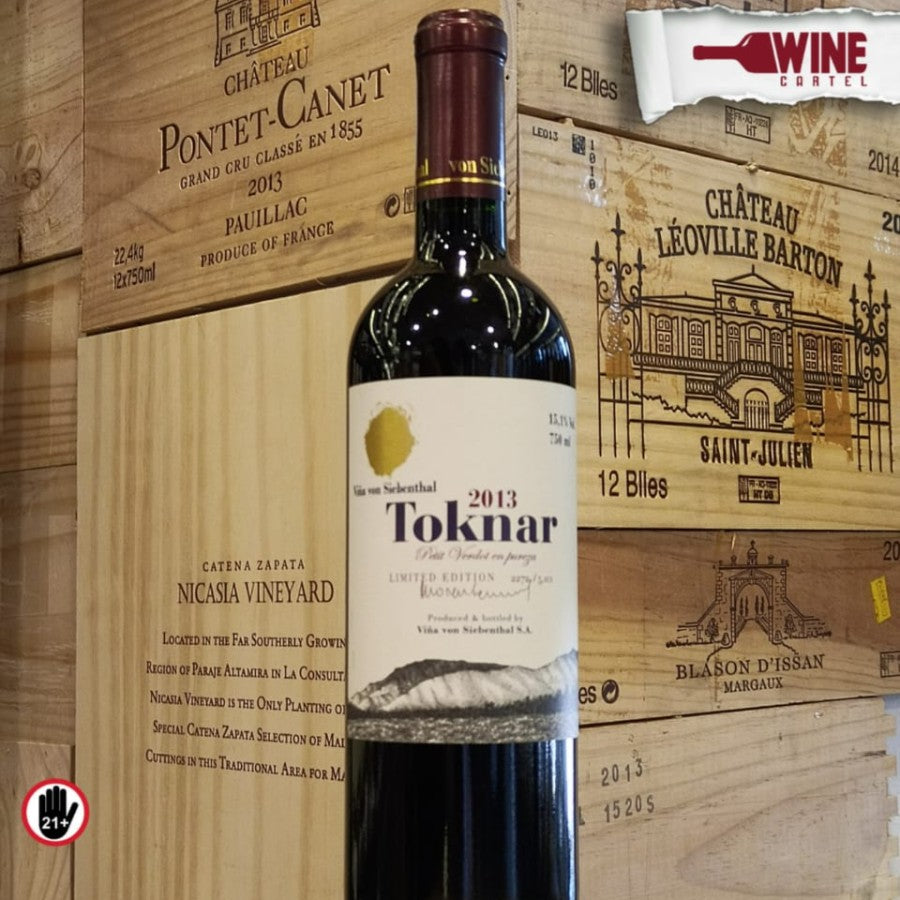 RED WINE Vina Von Siebenthal Toknar 2013 Limited Edition 750mL CHILE