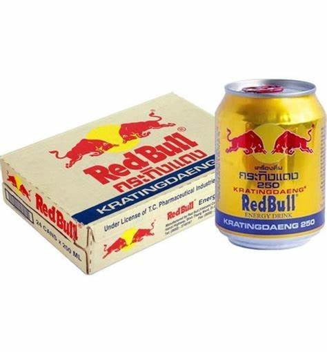 1 DUS Kratingdaeng redbull | Red Bull kaleng 250ml Can Gold 24 Kaleng