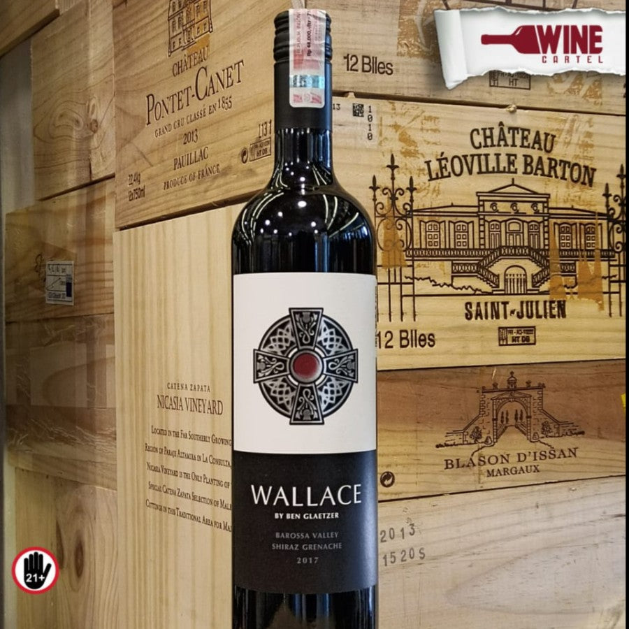 RED WINE GLAETZER WALLACE SHIRAZ GRENACHE 750mL AUSTRALIA