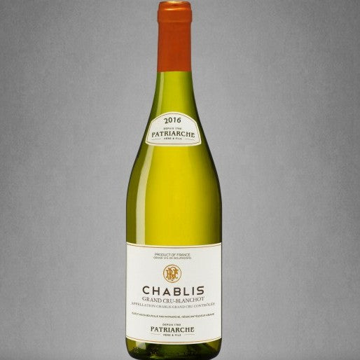 WHITE WINE Patriarche - Chablis Grand Cru Blanchot - Chardonnay - 2016 - 750ml FRANCE
