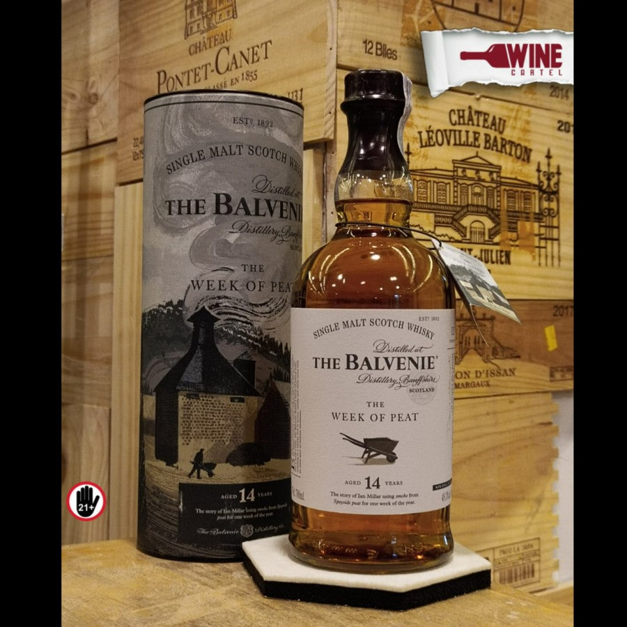 WHISKY Balvenie 14 The Week of Peat Single Malt Scotch Whiskey 700mL
