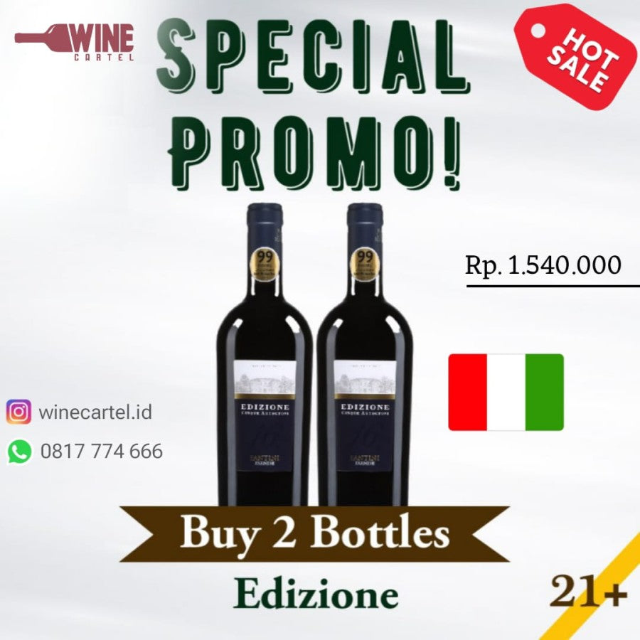 BUNDLING PROMO 2 Bottle WINE Edizione Cinque Autoctoni Fantini 750mL ITALY