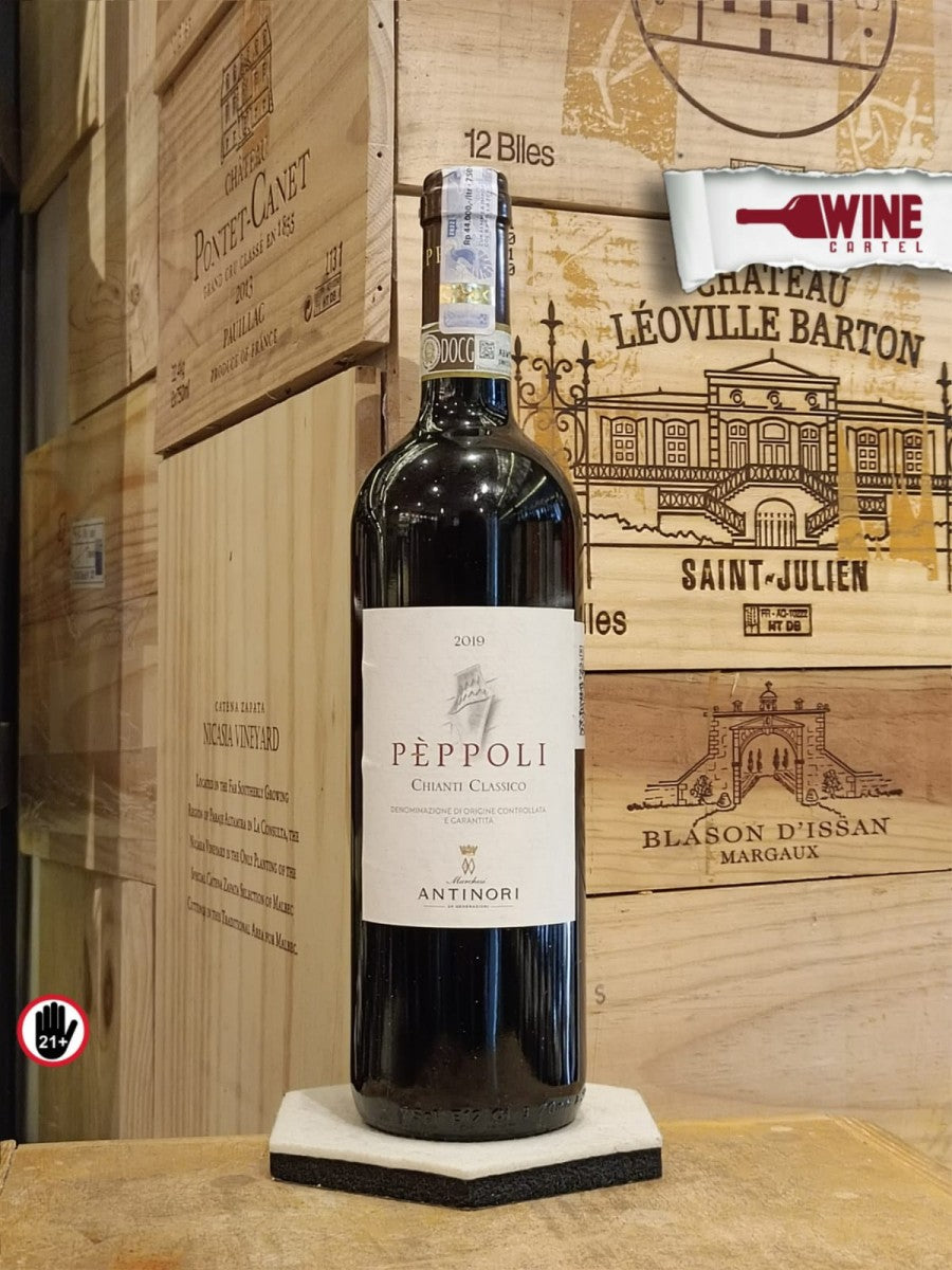 RED WINE Marchese Antinori Peppoli Chianti Classico 2019 750mL ITALY