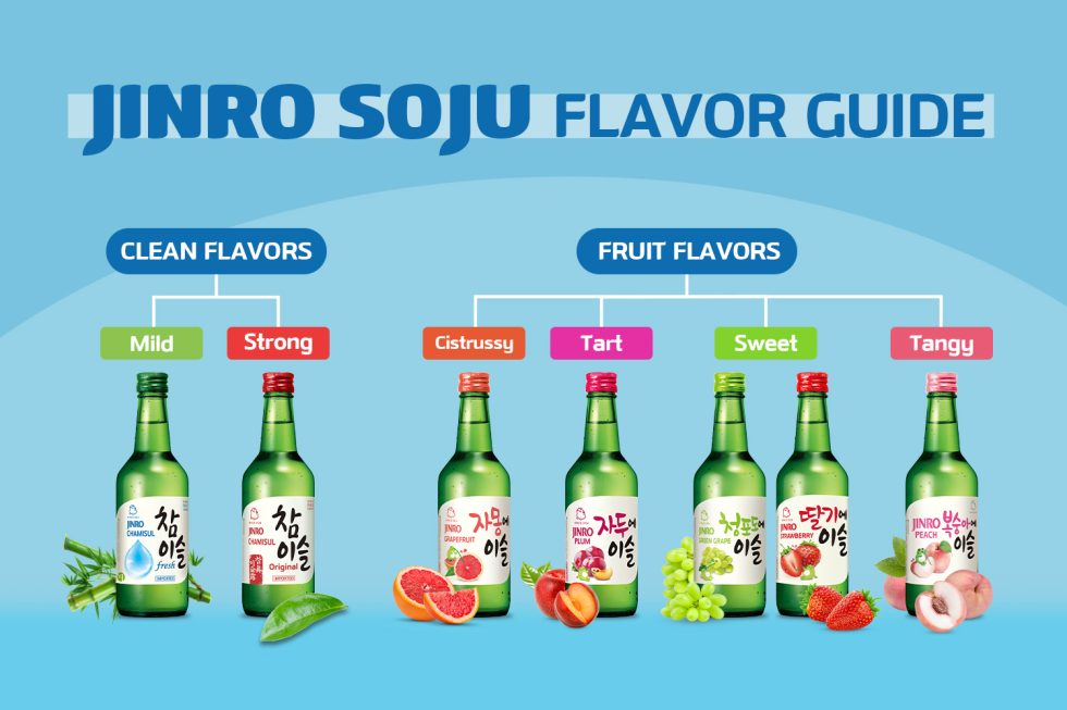 Jinro Chamisul Soju Korea ALL VARIANT RASA