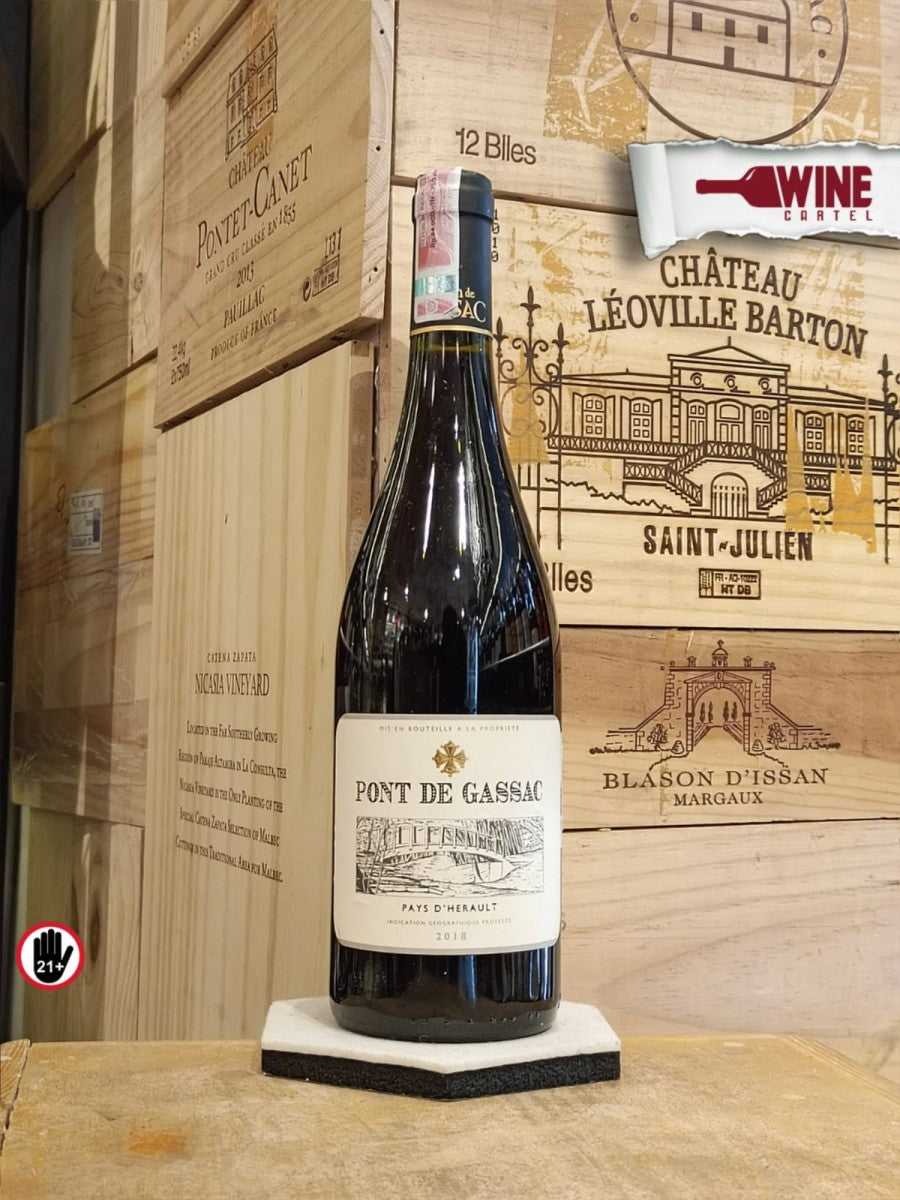 RED WINE Pont de Gassac Rouge laungedoc 750 Ml FRANCE