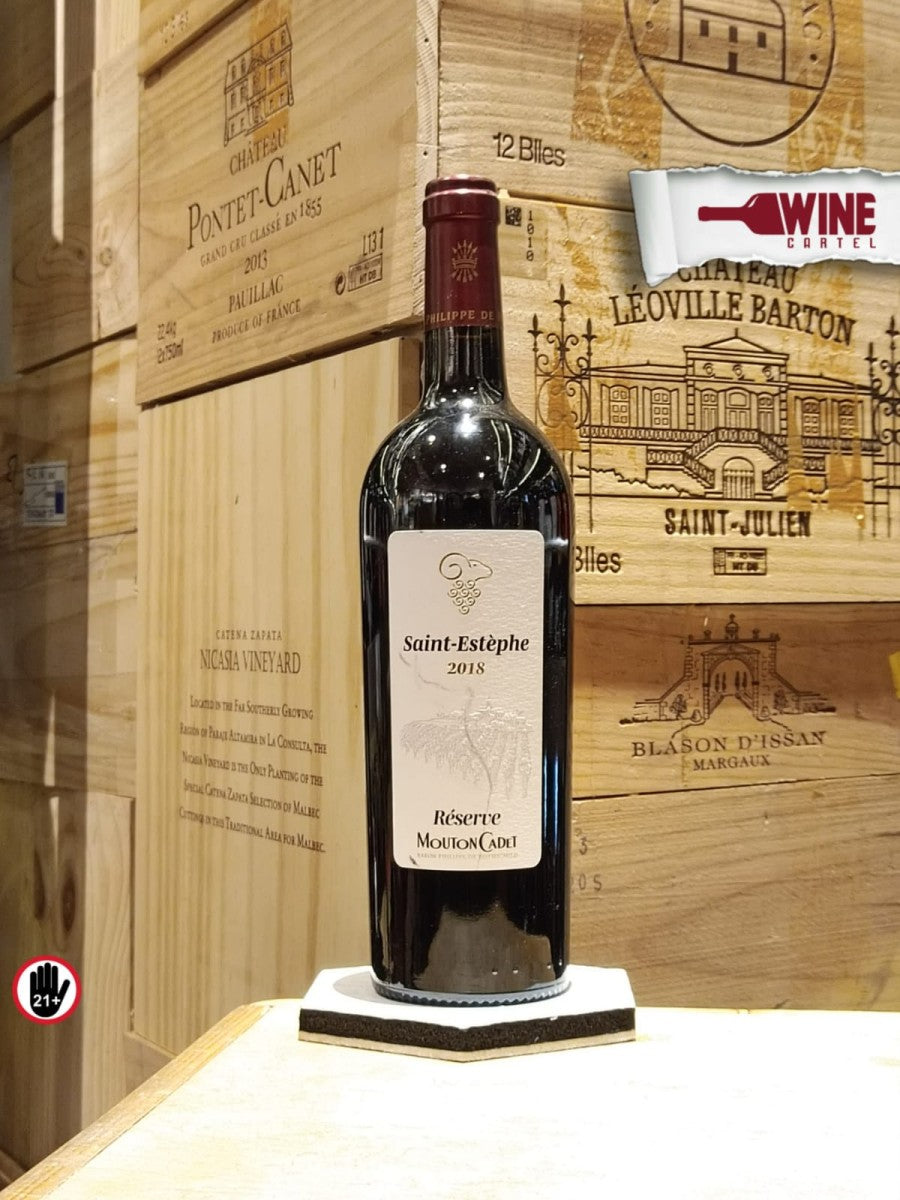 RED WINE Mouton Cadet - Reserve Saint Estephe- 750ml FRANCE