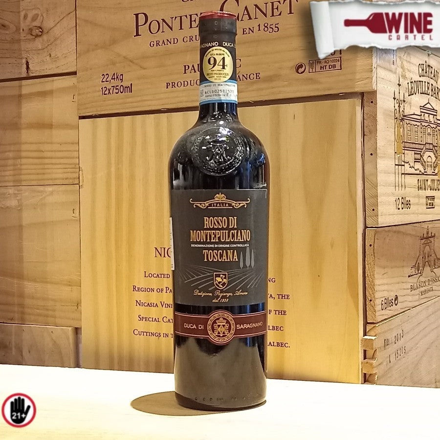 RED WINE Duca di Saragnano Rosso di Montepulciano 750mL ITALY
