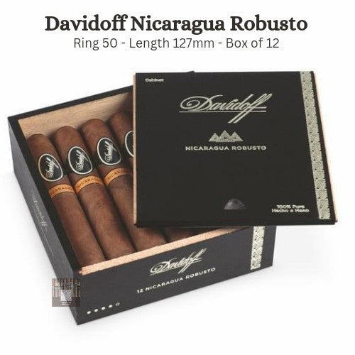 CIGAR Davidoff Nicaragua Robusto - Box of 12 cerutu cuban cigar