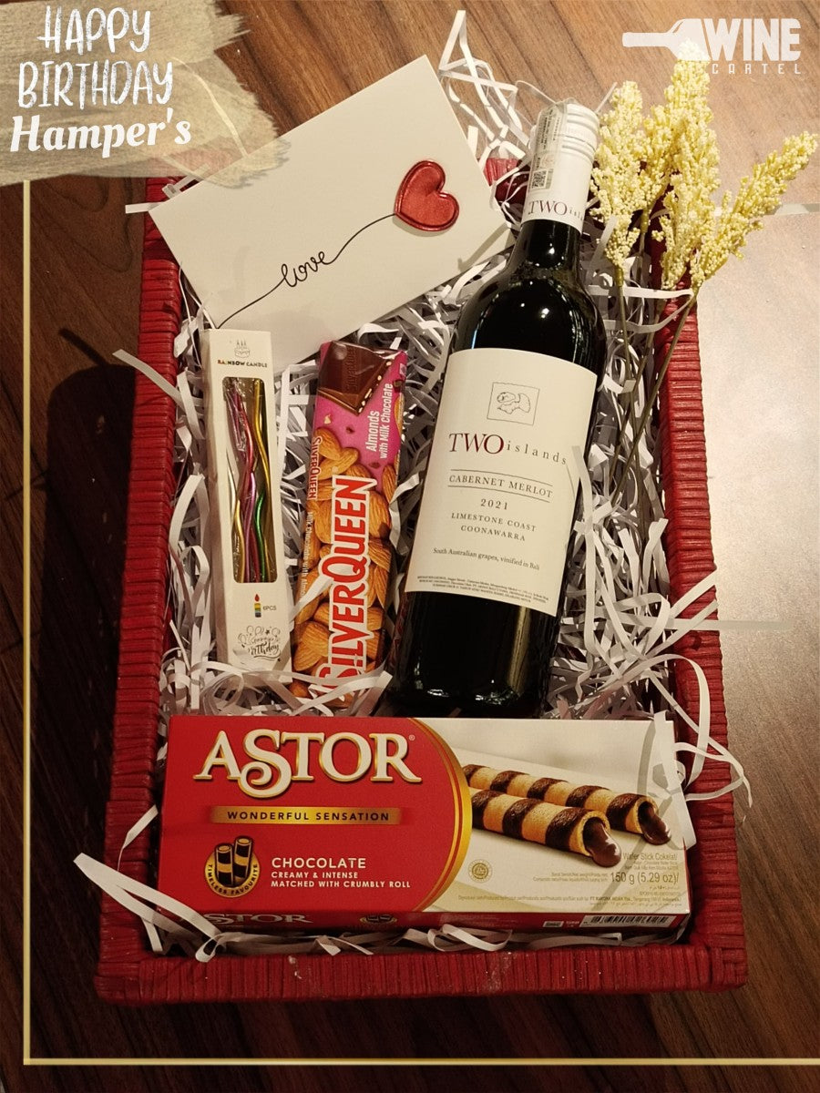 Hamper Ulang Tahun Kado Birthday SET Two Island Cabernet Merlot PACK INDONESIA