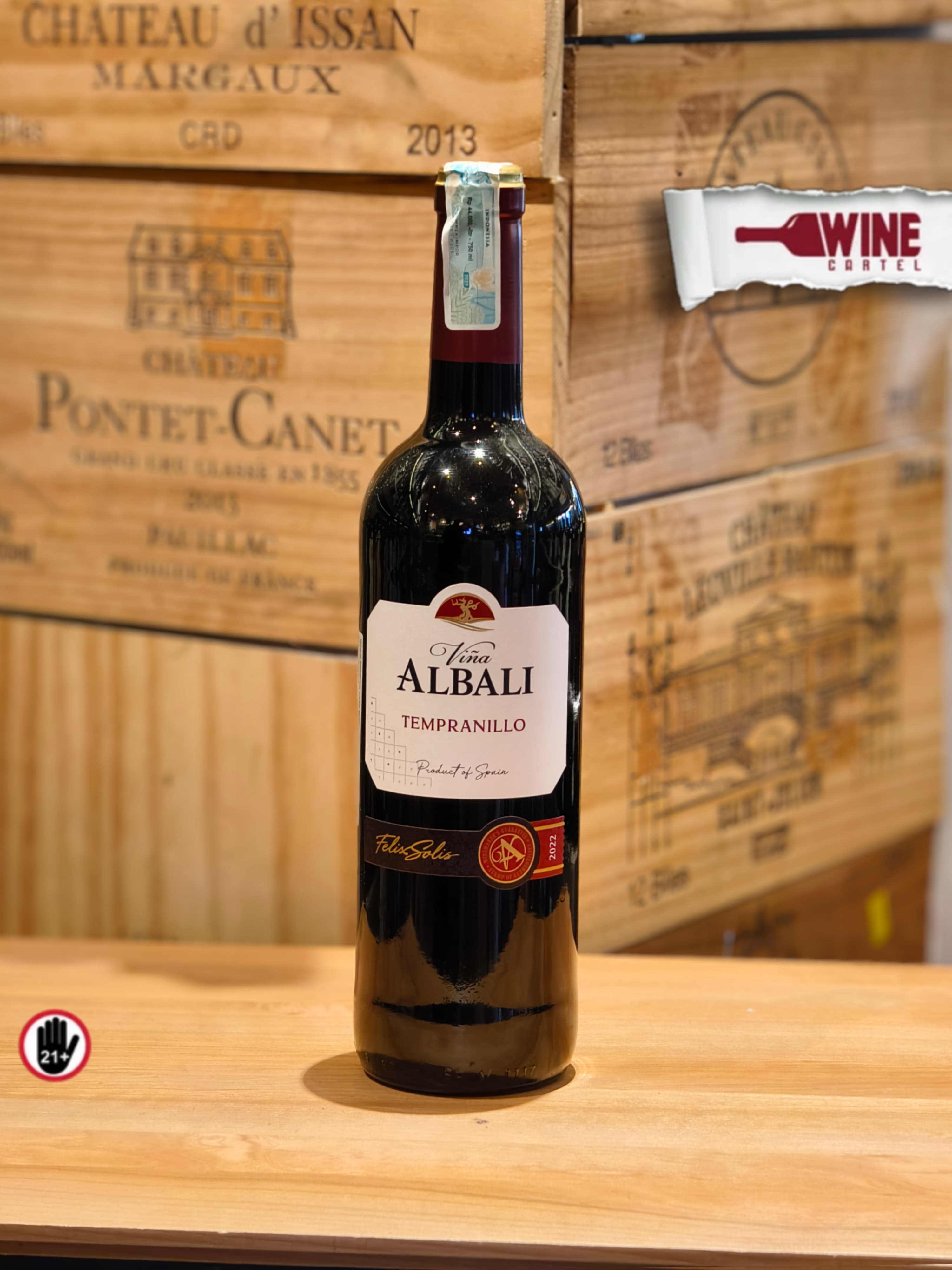 RED WINE Vina Albali Tempranillo Wine 750 ml SPAIN