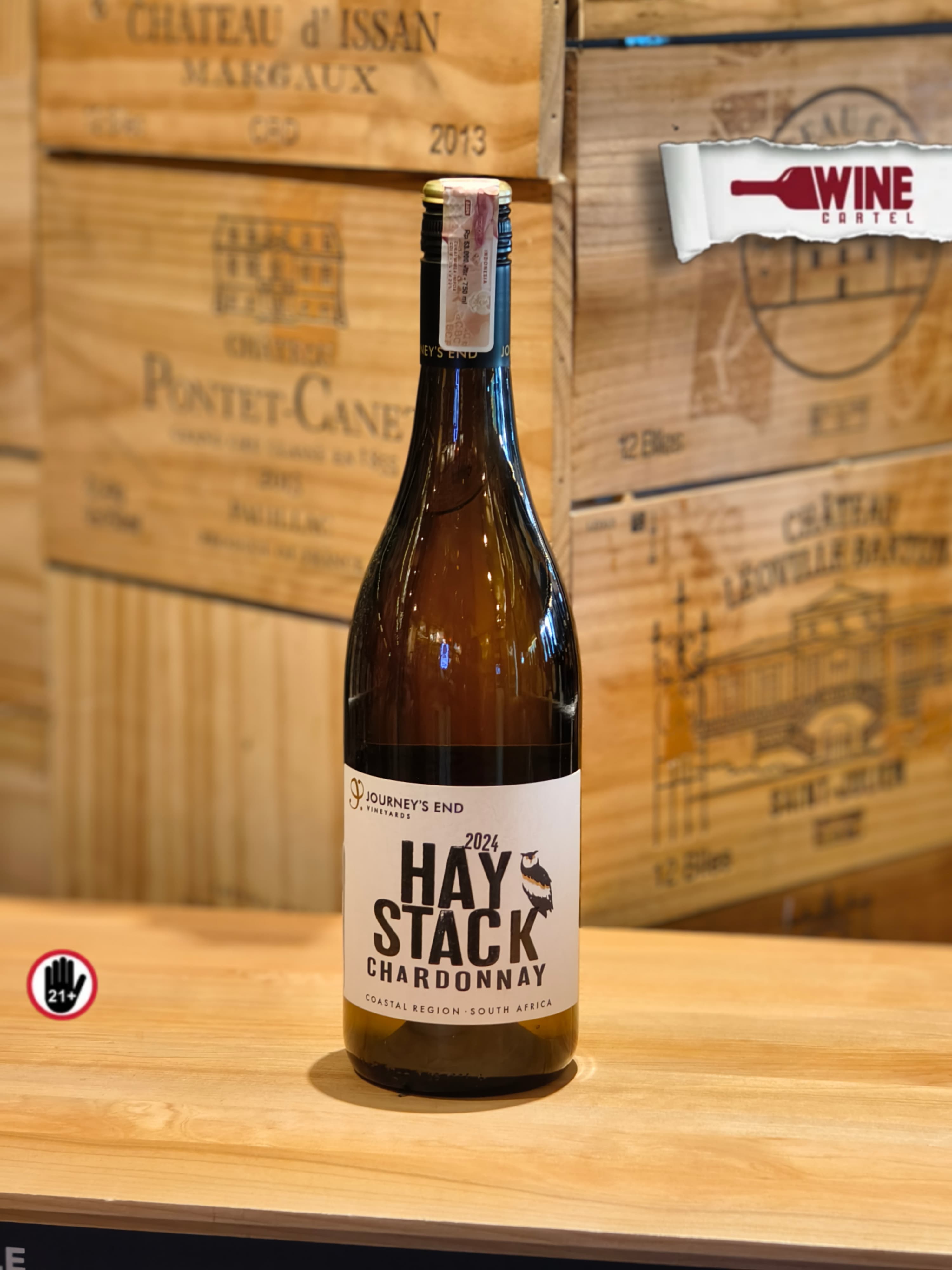 WHITE WINE Journey's End Haystack Chardonnay 750mL SOUTH AFRICA