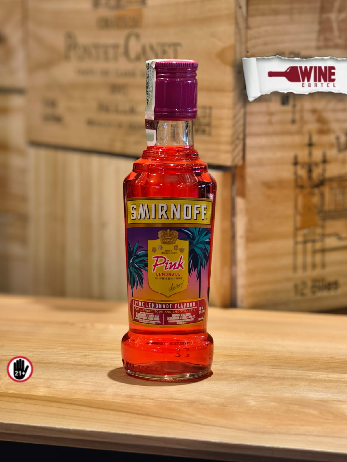 Smirnoff Vodka Pink Lemonade 200ml Botol kecil Small Bottle