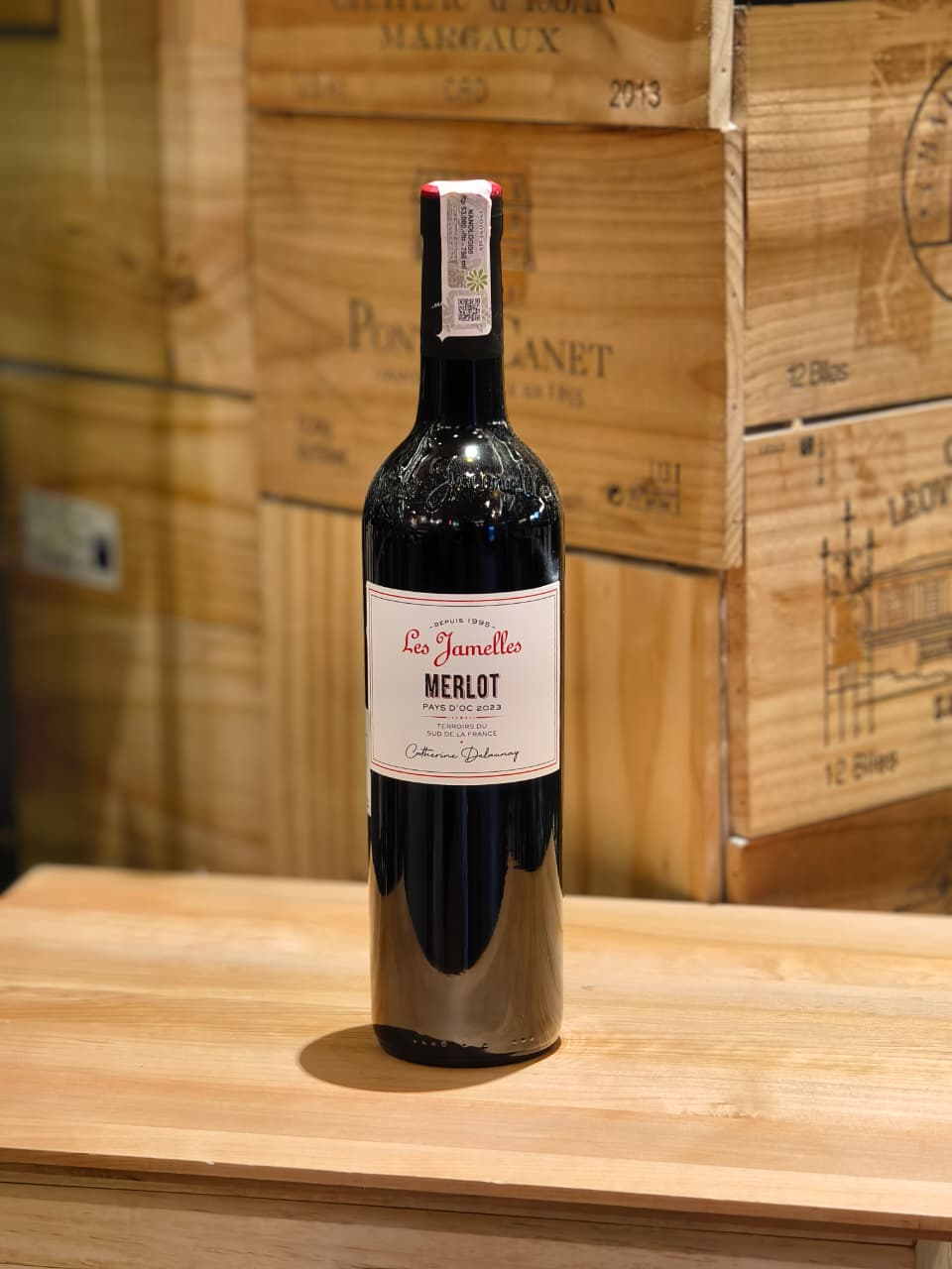 RED WINE Les Jamelles Merlot 750ml FRANCE