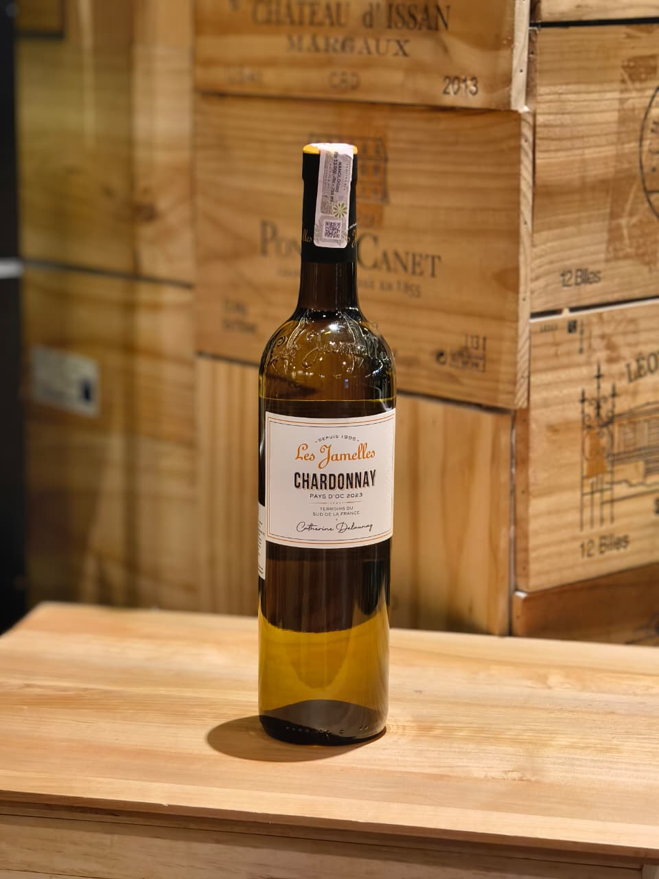 WHITE WINE Les Jamelles Chardonnay 750ml FRANCE