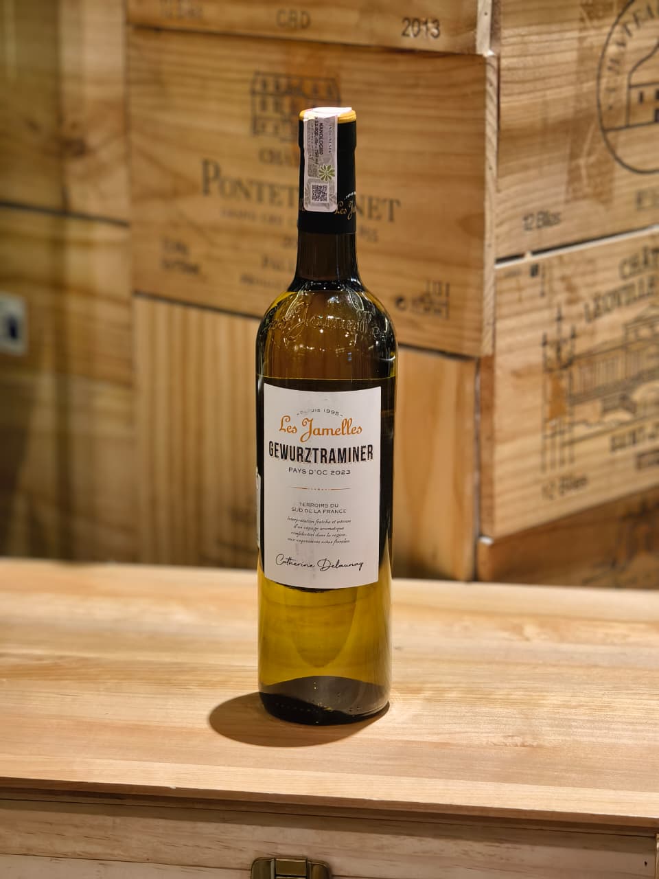 WHITE WINE Les Jamelles Gewurztraminer 750ml FRANCE