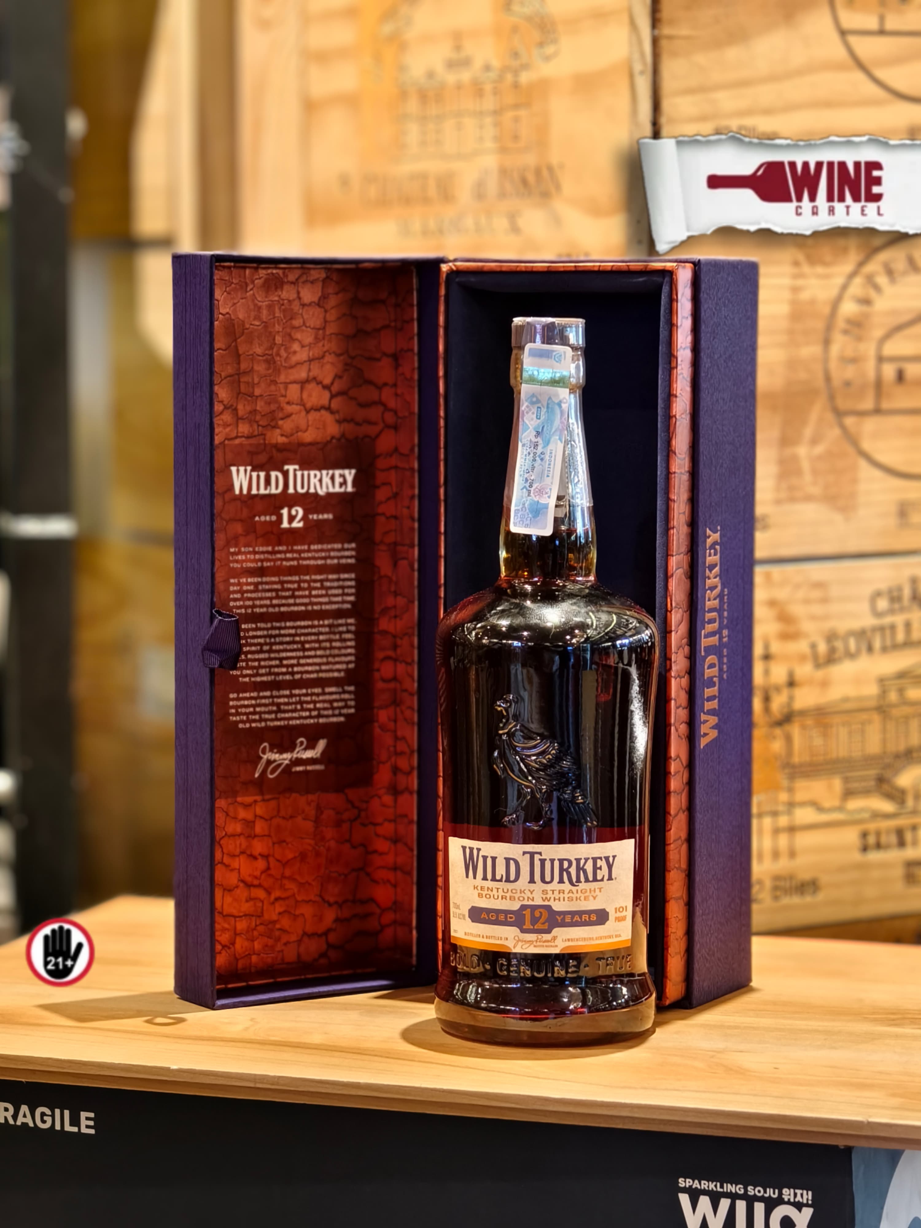 WHISKY Wild Turkey 12 Years Y.O with Gift Box 700ml