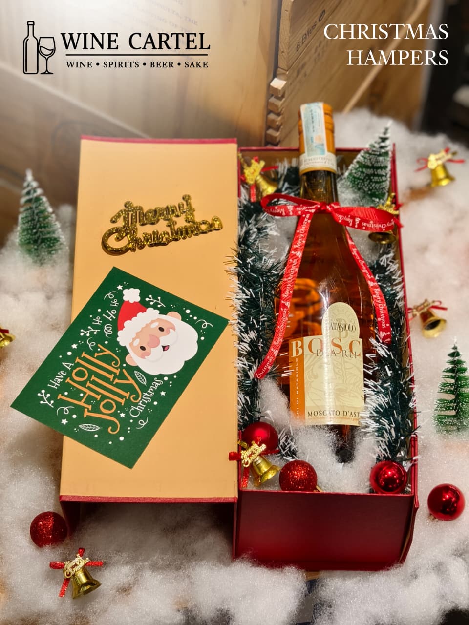 CHRISTMAS HAMPERS SPARKLING WINE Beni Di Batasiolo Moscato D'asti Bosc Dla Rei 750mL ITALY