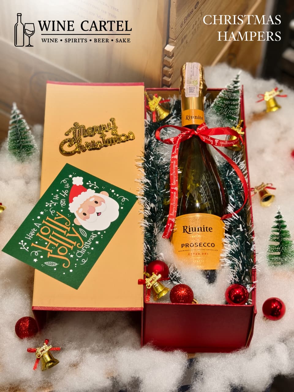 CHRISTMAS HAMPERS SPARKLING MOSCATO Riunite Prosecco Extra Dry 750ml Sparkling Champage