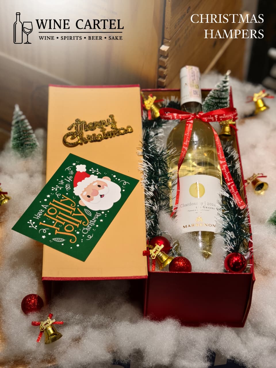 CHRISTMAS HAMPERS WHITE WINE Marrenon Chardonnay France 750mL