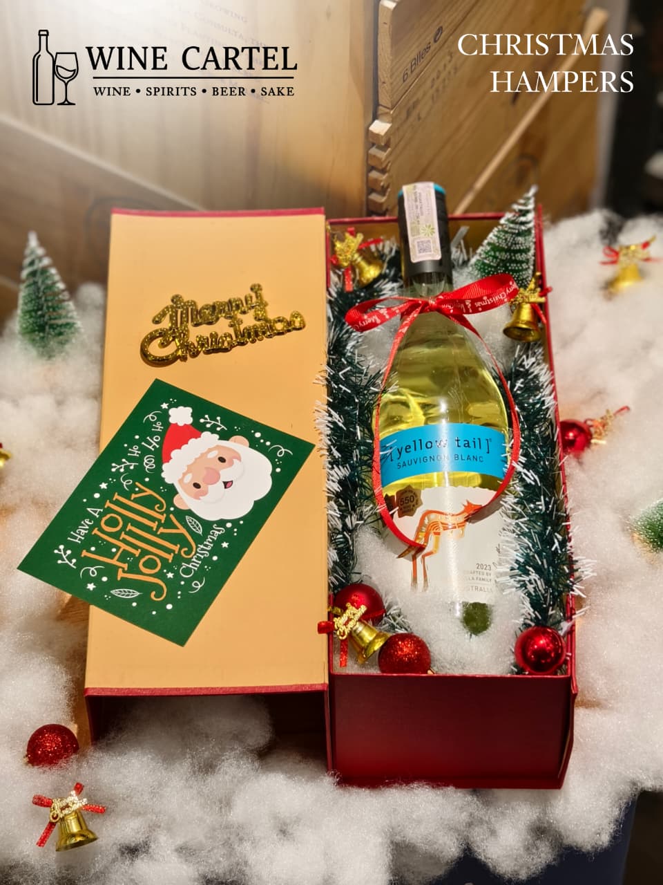CHRISTMAS HAMPERS WHITE WINE Yellow Tail Sauvignon Blanc 750 ml AUSTRALIA