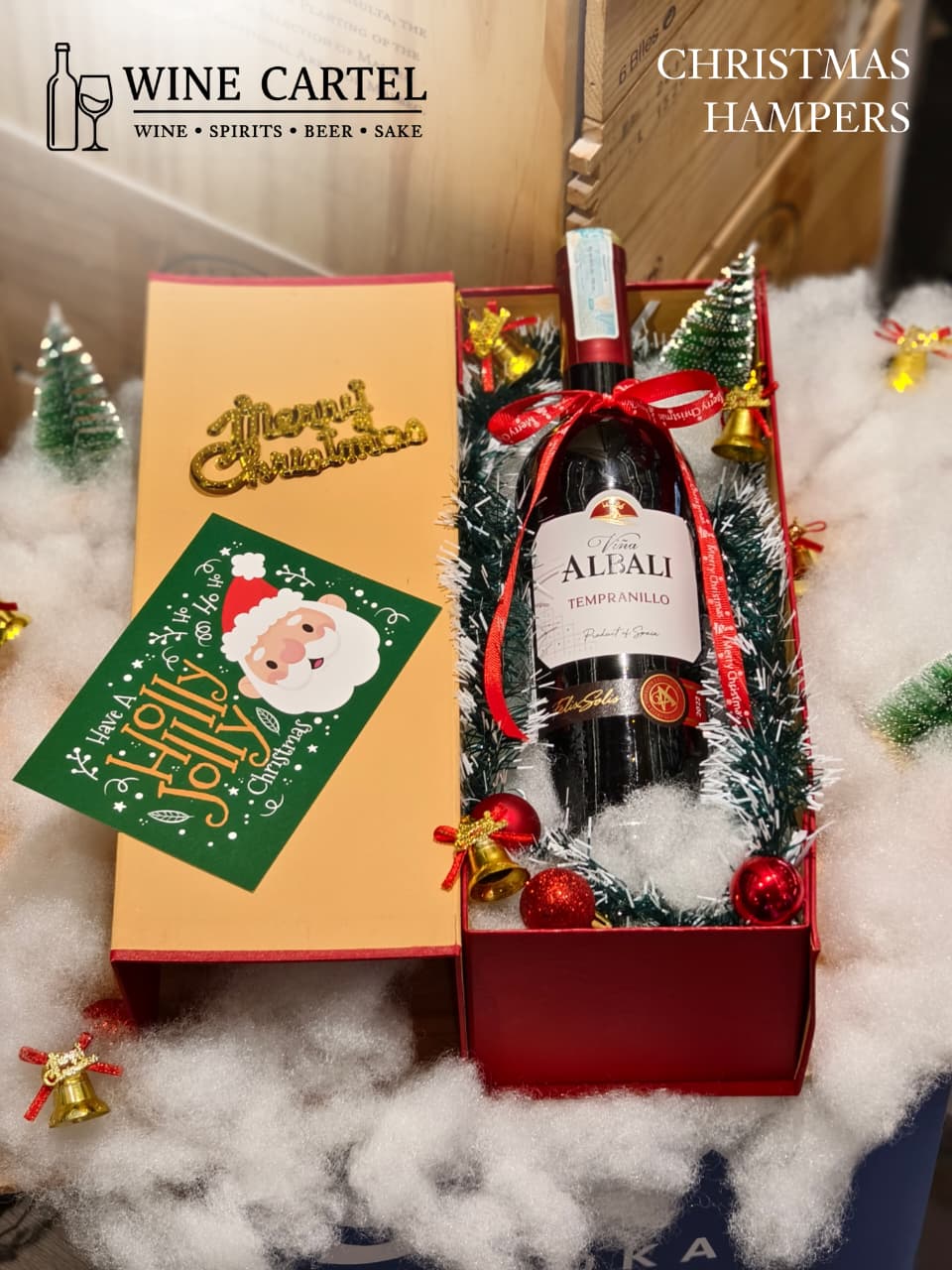 CHRISTMAS HAMPERS RED WINE Vina Albali Tempranillo Wine 750 ml SPAIN