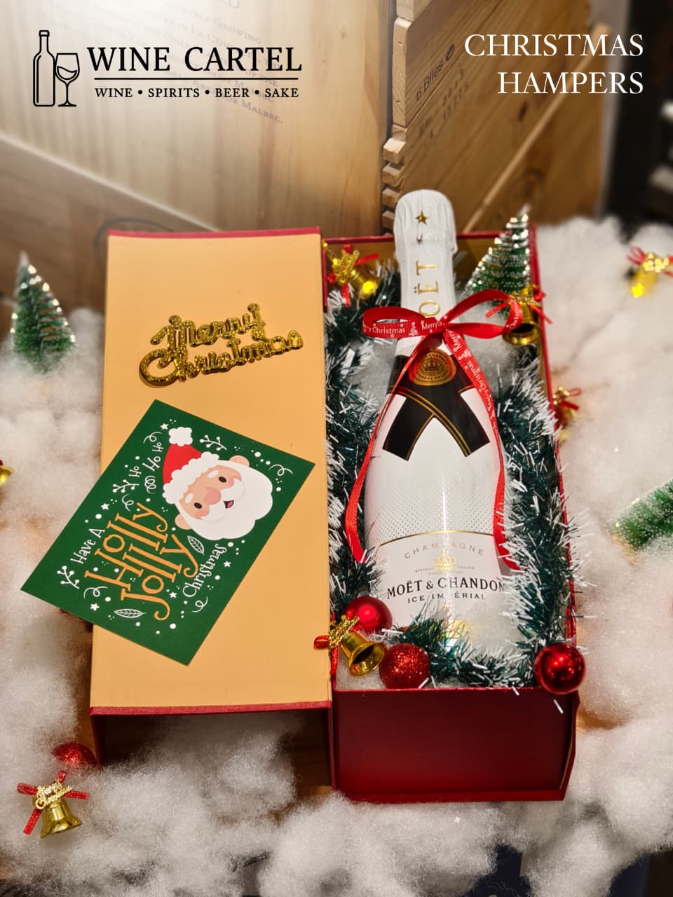 CHRISTMAS HAMPERS CHAMPAGNE Moet & Chandon Champagne ICE IMPERIAL Demi sec 750mL FRANCE