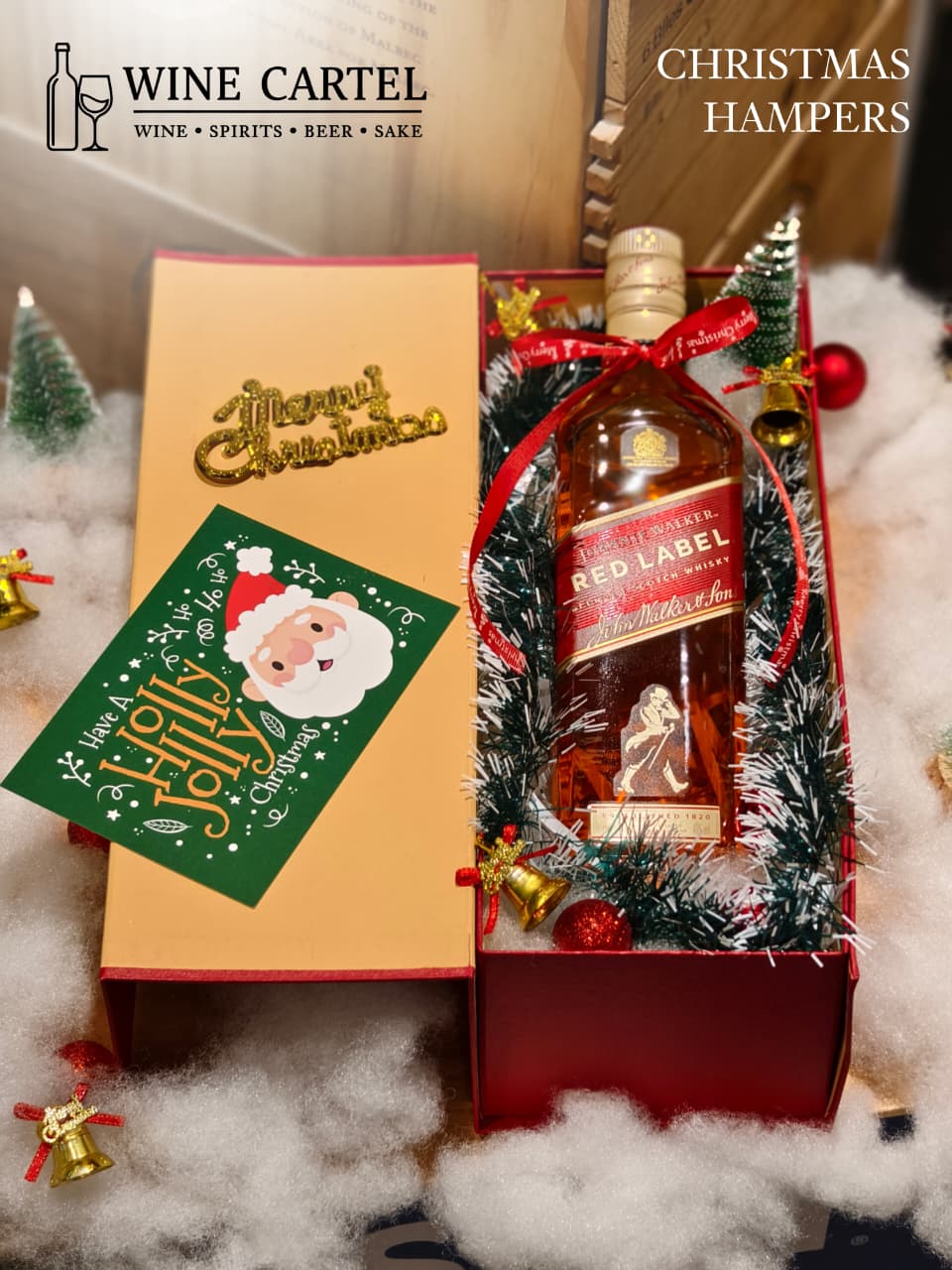 CHRISTMAS HAMPERS WHISKY Johnnie Walker Red Label 750ml SCOTLAND