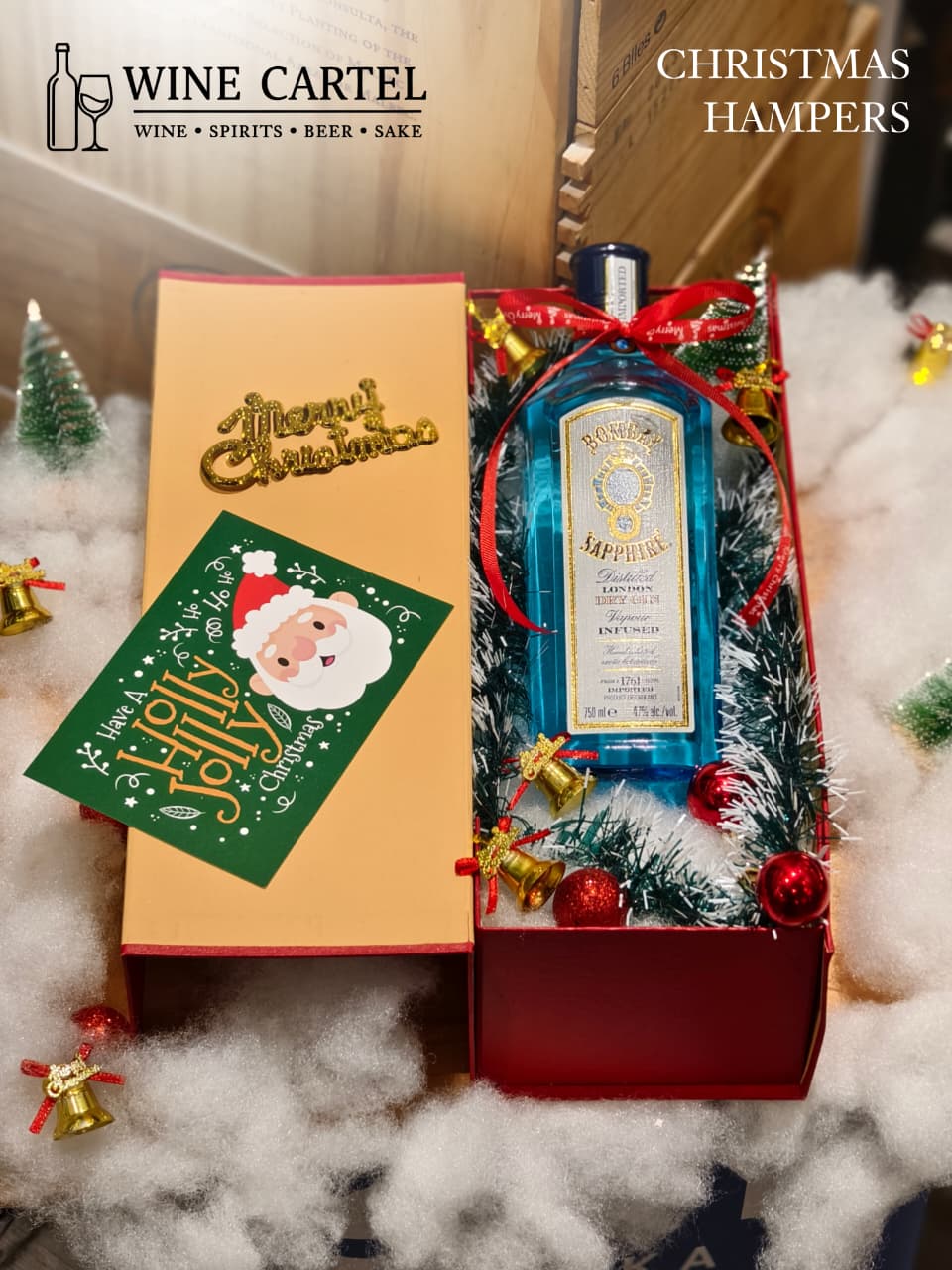 CHRISTMAS HAMPERS Bombay Sapphire London Dry Gin Spirits [750 mL] ORIGINAL REGISTERED ENGLAND