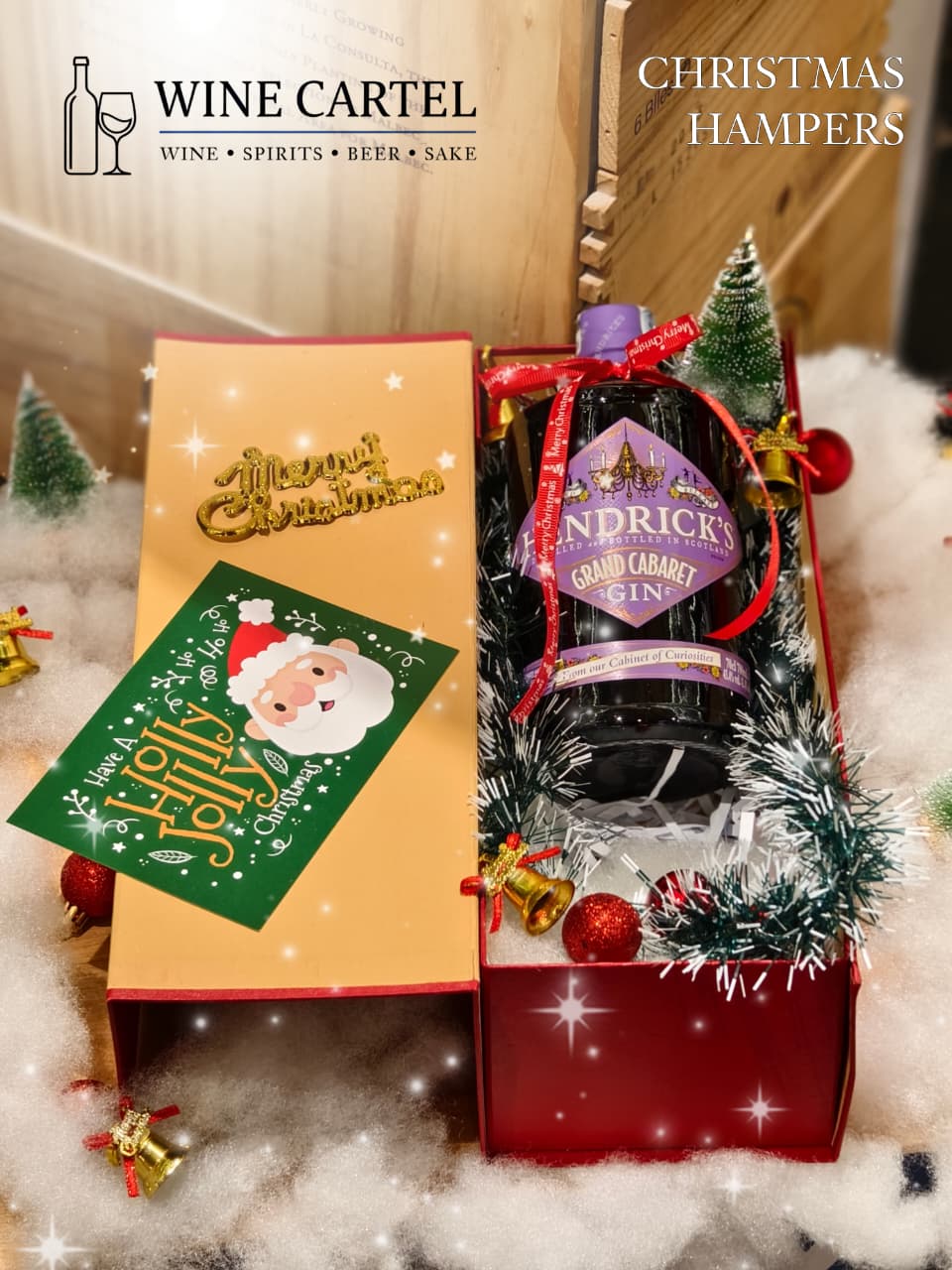 CHRISTMAS HAMPERS GIN Hendricks Hendrick GRAND CABARET Gin 700m