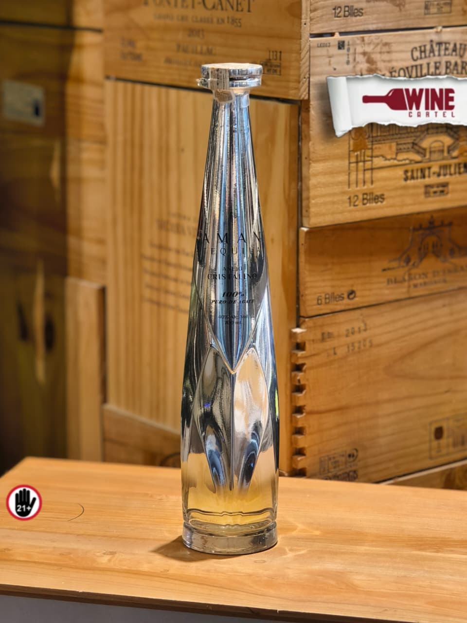 TEQUILA Aman Anejo Cristalino Agave 700mL MEXICO